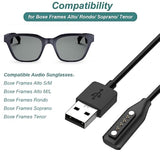 Charger For Bose Frames Alto/Rondo/Soprano/Tenor, Replacement Magnetic Usb Cha