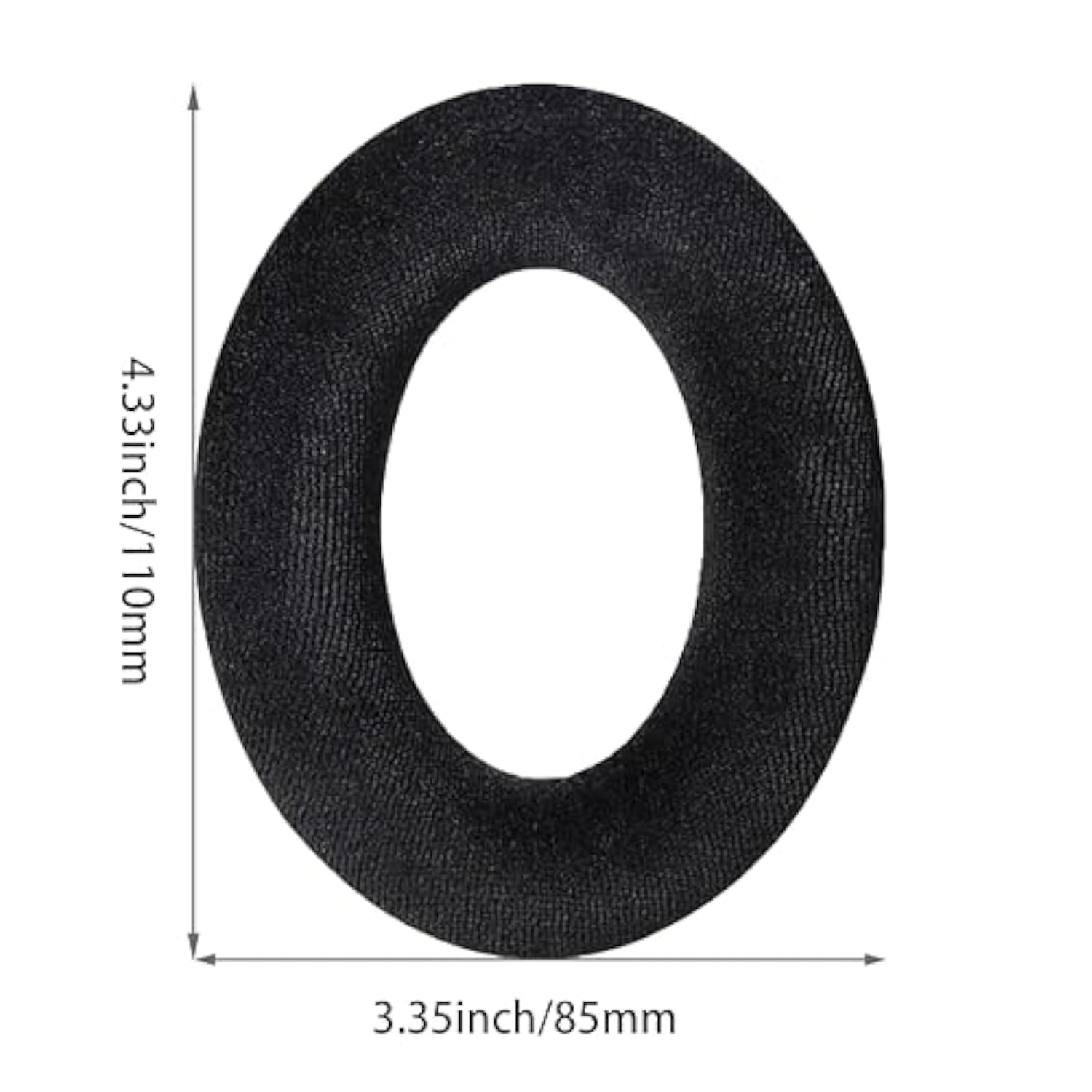 Hd380 Replacement Ear Pads Compatible With Sennheiser Hd380 Hd380Pro Pxc350 Pc350Se Headphones, Earpads Cushions With Soft Flannel And Memory Foam (Black/Flannel)