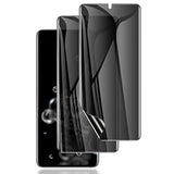 [2 Pack] For Samsung Galaxy S20 Ultra Privacy Screen Protector, [Support Fingerprint Id] Anti-Spy Full Adhesive Flexible Film For Galaxy S20 Ultra 6.9" - Black