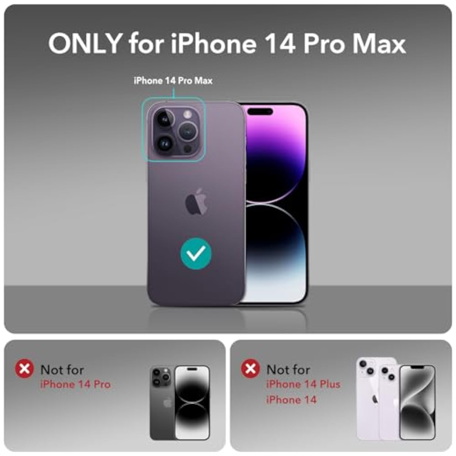 Shockproof Military-Grade Protection Yellowing Resistant Case for iPhone 14 Pro Max