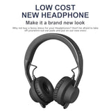 Revo Ear Pads Replacement Ear Pads Cushions Compatible With Jabra Revo Wireless/Wired Headphones Softer Protein Leather High-Density Memory Foam Earpads Earmuffs Ear Cups Cover Repair Parts - Black