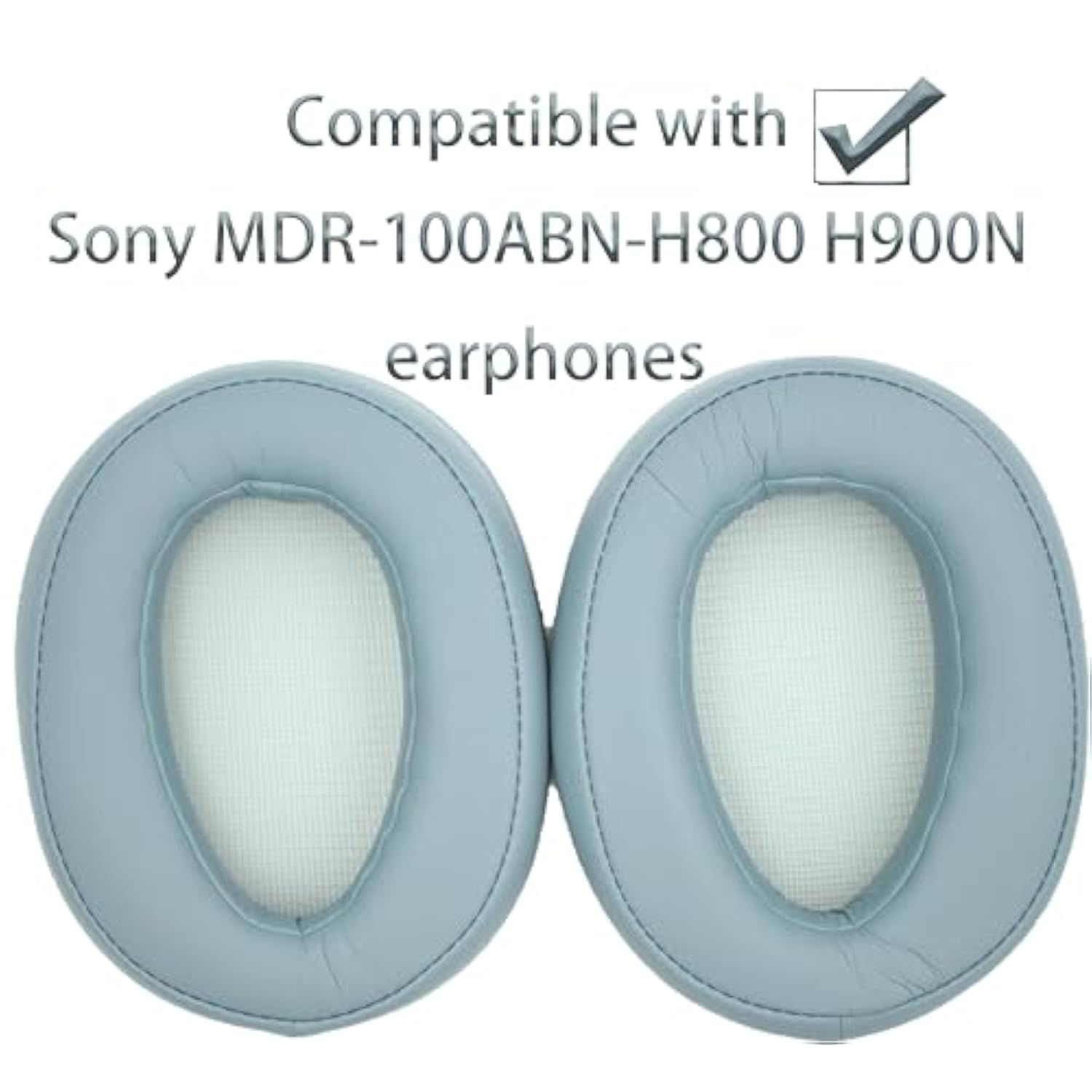 Replacement Ear Pads Compatible With Sony Mdr-100Abn-H800 H900N Headphones, Mdr-100Abn Earpads Cushions With Protein Leather And Memory Foam (Moonlight Blue)