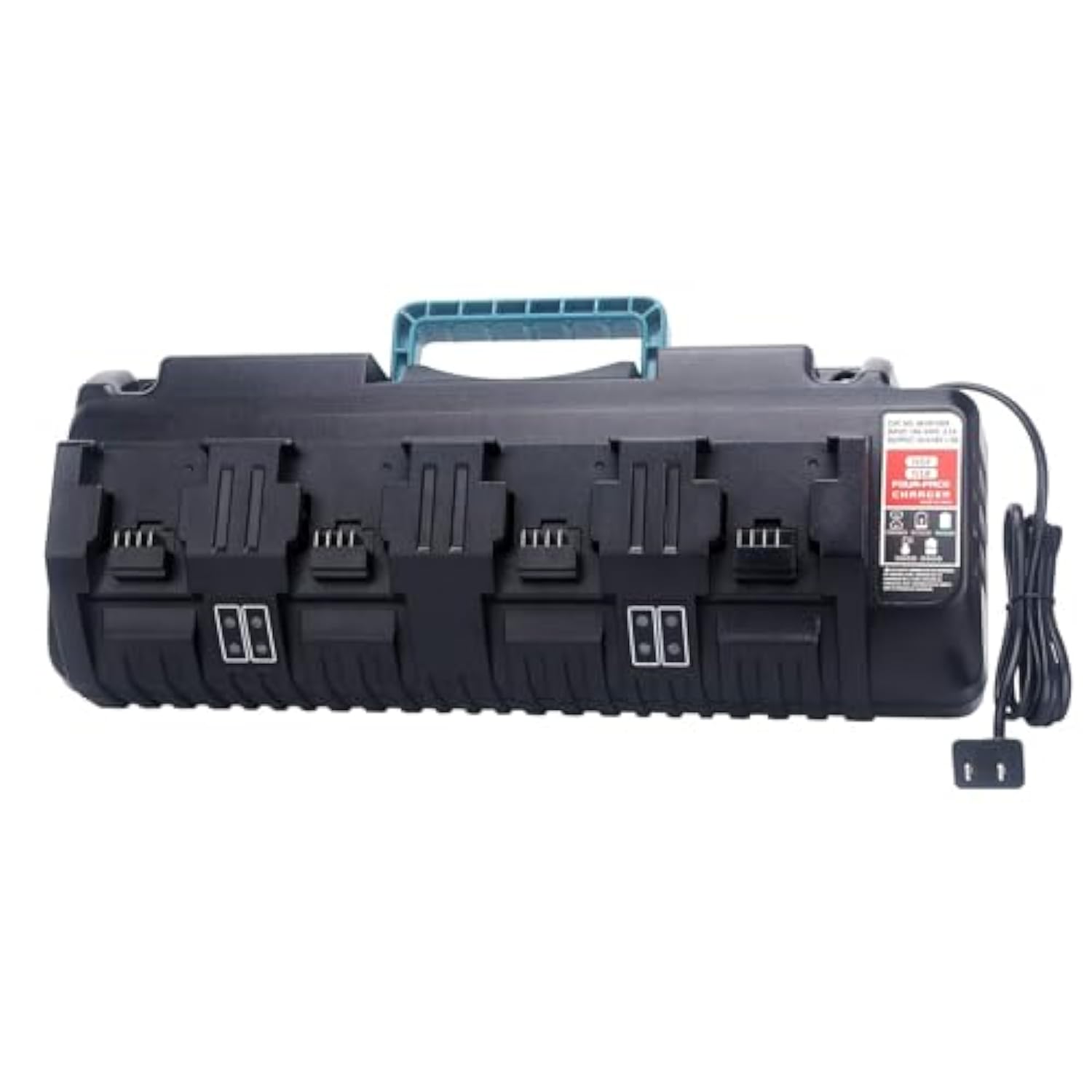 4-Port Rapid Charger Replacement For Charger Station 48-59-1804 Compatible With Mil-Wauk 18V Lithium Ion Battery 48-11-1850 48-11-1815 48-11-1840