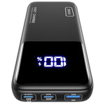 Power Bank, 20000Mah 65W Compact Usb C Laptop Portable Charger, Pd Qc Fast Charging 3-Output Battery Pack, Travel Charger For Laptop Macbook Ipad Tablet Steam Deck Iphone 16 15 Samsung S22