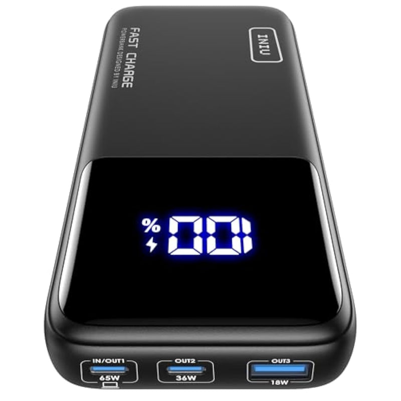 Power Bank, 20000Mah 65W Compact Usb C Laptop Portable Charger, Pd Qc Fast Charging 3-Output Battery Pack, Travel Charger For Laptop Macbook Ipad Tablet Steam Deck Iphone 16 15 Samsung S22