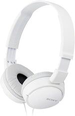 ZX Series Wired On-Ear Headphones, White - MDR-ZX110