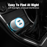 2 Pack 40W Fast Usb C Car Charger Adapter For Iphone 16/15 Pro Max/Plus/Samsung Galaxy S25/S24 Ultra/S23/S22 Car Phone Charger, Dual 20W Pd Port Cigarette Lighter Adapter With 3.3Ft Type C Cord-White