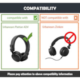 Earpads Replacement Cushion Compatible With Urbanears Plattan Adv Wireless Headphone Ear Pads With Breathable Leather/Durable Fabric And Memory Foam