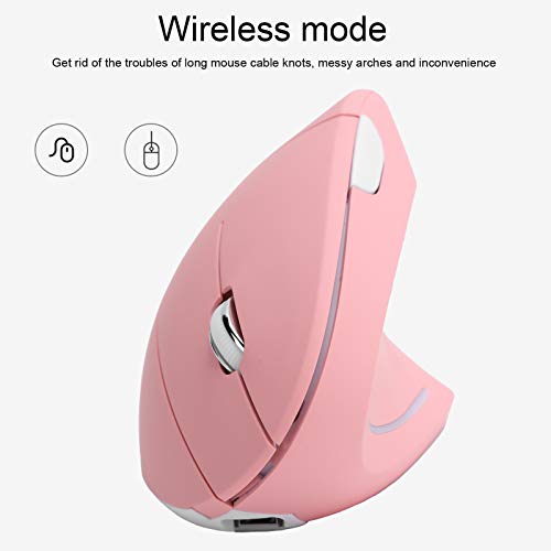Ergonomic Vertical Mouse, 2.4G Optical Game Mouse, Rgb Backlight, Adjustable 4-Level 2400Dpi, 6 For Pc/Laptop Desktop()