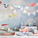 Meri Meri Planes Party Banner (Pack of 1). 7' Party Garland (11' including excess cord), Meri Meri Airplane Party Decorations