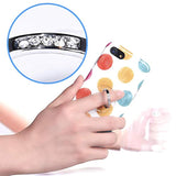Transparent Phone Ring Holder Grip Clear Cell Phone Ring Stand Holder Finger Grip Kickstand 360° Rotation, Compatible With Most Of Phones, Tablets And Case (2 Silver Diamond)