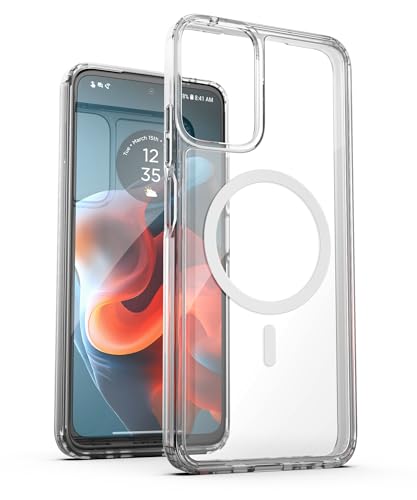 Magnetic Case for Moto G Power 5G 2024 (Compatible with MagSafe Accessories) Crystal Clear