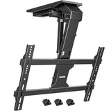 Motorized Ceiling TV Mount with Remote for 37-75 Inch TVs, Electric TV Mount Motorized Drop Down for Flat and Pitched Roof,Holds up to 99 lbs, 4X