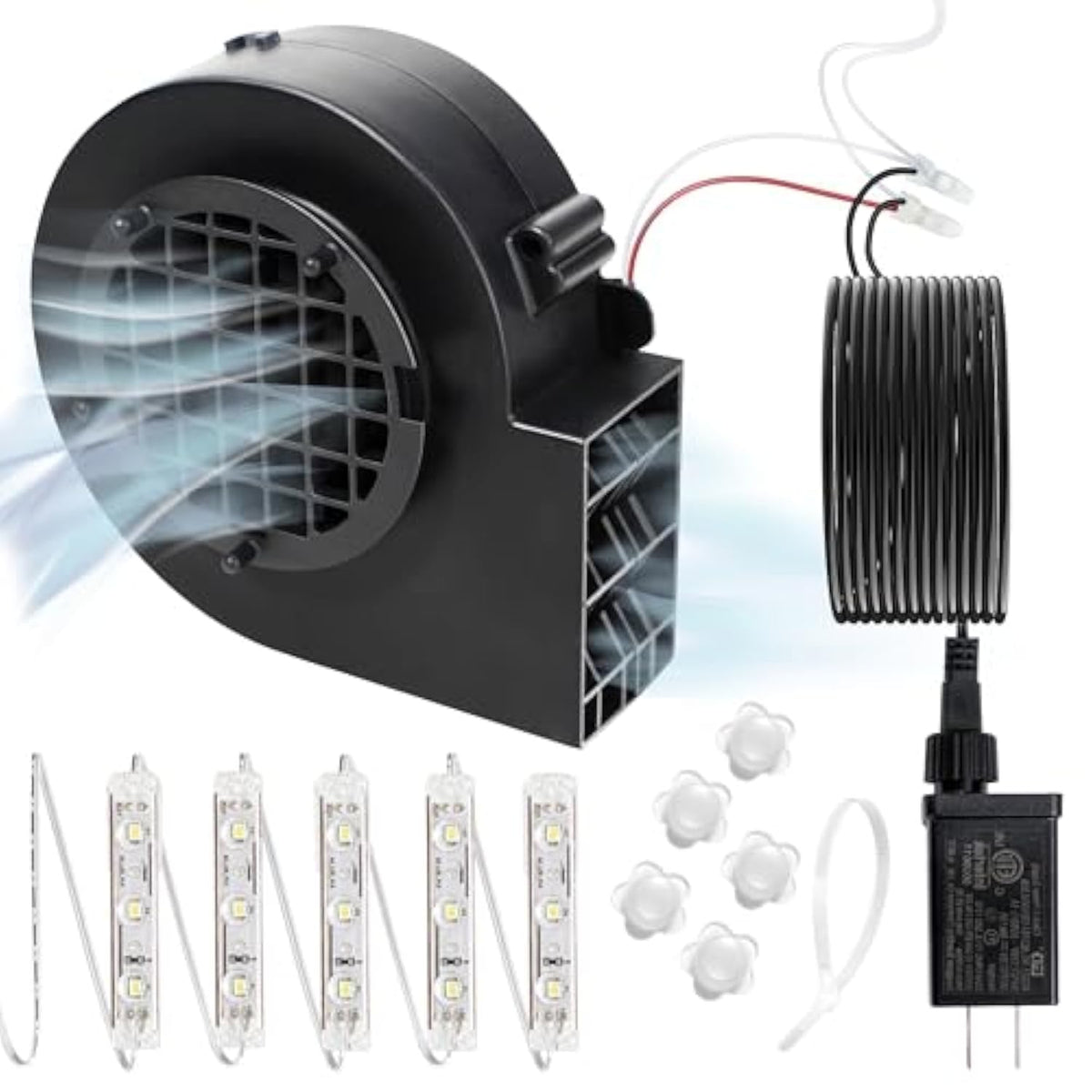 Replacement 1A Blower For Christmas Inflatables, 1.25A Adapter For Christmas Yard Inflatable Blow Up Outdoor Holiday Yar
