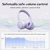 gorsun Kids Headphones, Bluetooth 5.3, Toddler Headphones 85 dBA Safe Volume, 45H Play Time, with Microphone, Kids Wireless Headset for iPad/Tablet/Travel/School, ldeal Gift(Purple)