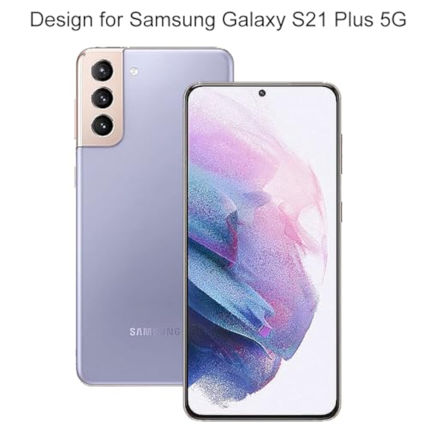 (3+3) For Samsung Galaxy S21 Plus 5G (3 Pack) Tempered Glass Screen Protector With Camera Lens Protector, Anti Scratch, Hd Clear