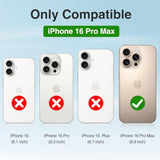 Alpatronix Battery Case for iPhone 16 Pro Max, Portable Strong Slim Protective Extended Charger Cover, 15W Fast Charging, High Capacity with Wireless Charging Case (BX16PM) Black