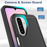 Samsung Galaxy A17 5G 2026 Case: Dual Layer Protective Heavy Duty Cell Phone Cover Shockproof Rugged with HD Screen Protector - Military Protection Bumper Tough for Samsung Galaxy A17 5G 2026, Black