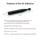 [5 Pack] Loca Uv Adhesive Low Ordor And [1 Pack]Uv Light 5W, Used For Liquid Glass Screen Protector Of Any Phone Brand