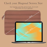 Anecdote Laptop Case 15-16 Inch – A Perfect Laptop Sleeve - Compatible With Macbook Air/Pro 15 Inch M3 M2 M1 Chip Pro Max 2023-2021 – Fits Well, Made Of 100% Nylon With Aesthetic Design (Mauve)