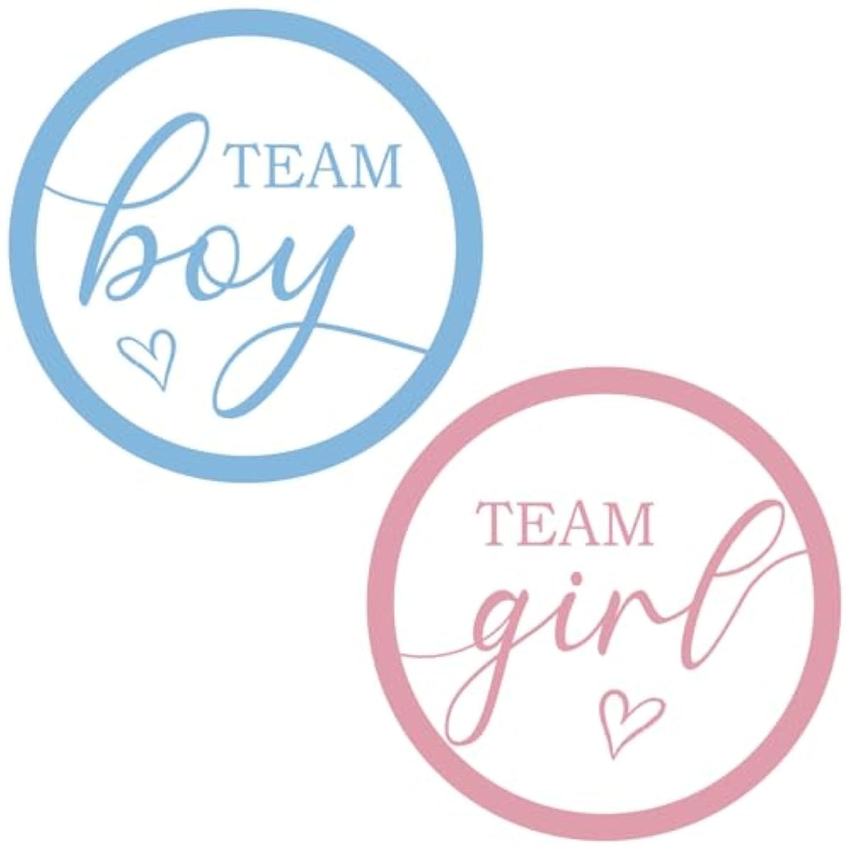 60Pcs Team Boy Or Girl Gender Reveal Stickers, 2 Inch Pink Or Blue Baby Shower Stickers, Gender Reveal Decorations For Party Games Supplies
