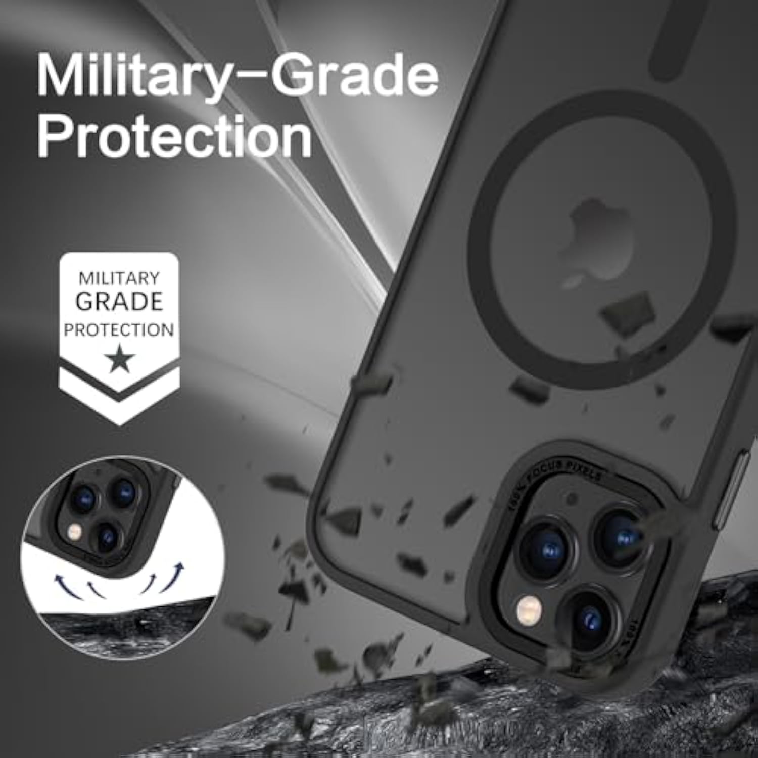 For Iphone 11 Pro Case 2019 [Compatible With Magsafe] Translucent Matte Magnetic Phone Case Iphone 11 Pro 5.8" Slim Thin Shockproof Bumper Women Men Protective Cases Cover, Black