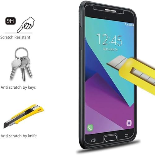 [2 Pack for Samsung Galaxy J7 Prime J7 Sky Pro/Galaxy J7 2017 SM-J727A J727U J727T J727T1 J727R4 J727V J727 High Clear Tempered Glass Screen Protector
