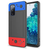 3D Cartoon Cute Kawaii Fun Cool Funny Video Game Design Phone Case for Galaxy S20-FE, Samsung S20-FE Cover, Anti-Slip Snap On Full Body Protection Cover for Men, Women, Teenagers, Blue, Red, Black