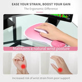 Ergonomic Gel Mouse Pad With Wrist Support – Non-Slip Desk Mousepad For Laptop & Computer, Rose Pink Gradient