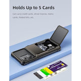 For Motorola Edge 2024 Case Wallet 5 Credit Card Holder Slot Flip Cover Anti-Slip Wallet Case Back Pocket Dual Layer Protective Hard Shell Tpu Rubber Bumper For Moto Edge 2024 5G 6.6 Bronze