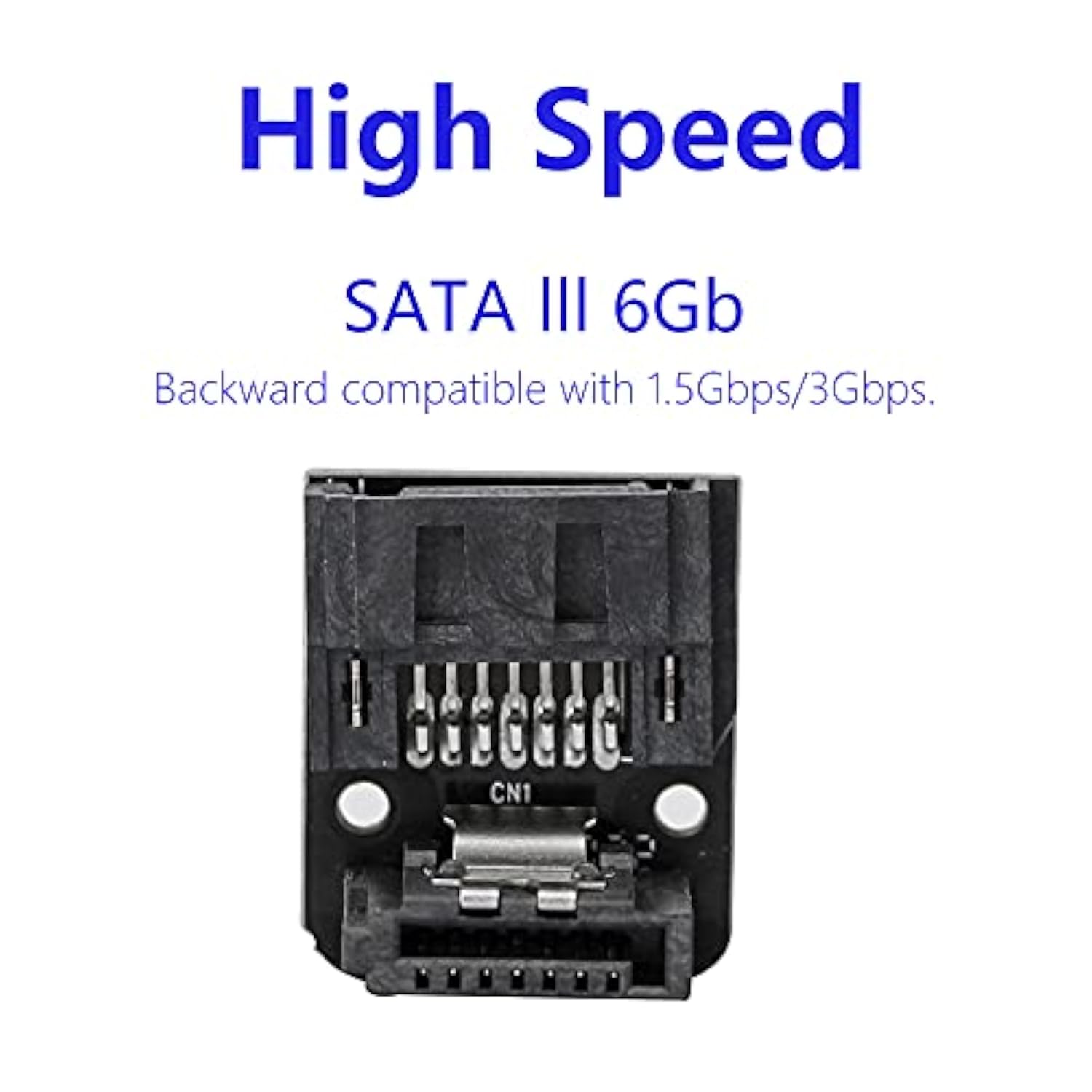 90 Degree Sata Adapter, Up Angle Sata 7Pin Male To Female Converter For Mother