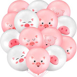 Pig Balloons 50pcs: Pink Farm Birthday Party Decorations