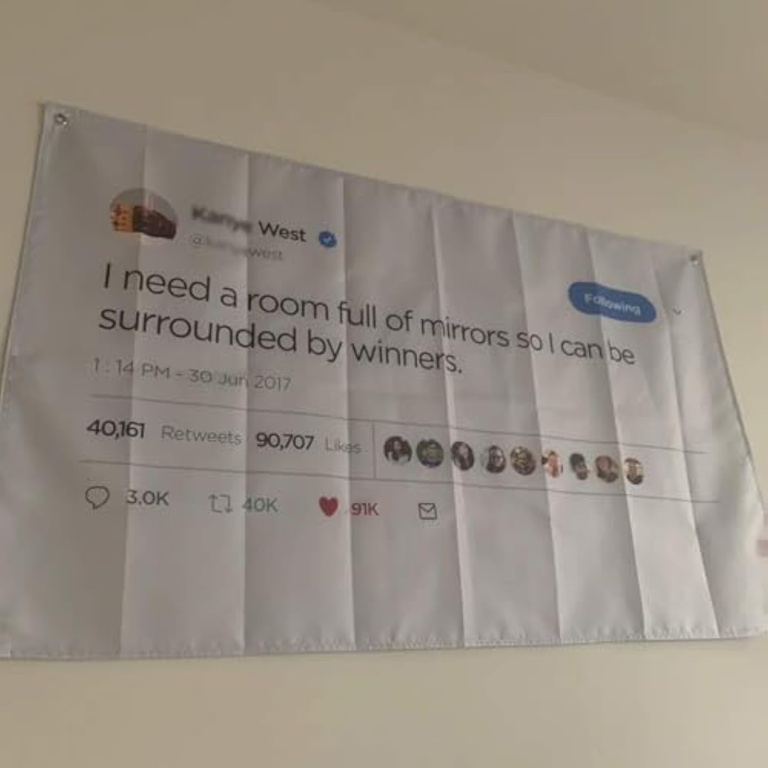 I Need A Room Full Of Mirrors So I Can Be Surrounded By Winners Flag,3X5 Feet Flag,Funny Poster Durable Man Cave Wall Flag With Brass Grommets For College Dorm Room Decor