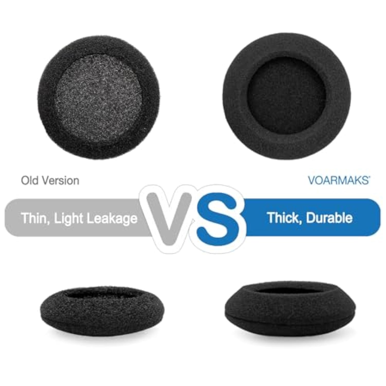 Ear Pads Compatible With Bmw Infrared Headphone, Buick Enclave, Ford Taurus, Subaru Tribeca, Volvo Xc70 Xc90, Cadillac Escalade Teardrop Ir Headphone For Car Dvd Headset Foam Cushion 3 Pairs