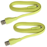 Cord Replacement For Ue Boom Charger, 1.2M Usb Charging Cable Compatible With Logitech Ultimate Ears Boom 3/ Megaboom 3/ Ue Wonderboom/Ue Boom/Megaboom/Mega Boom (2 Pcs, Yellow)
