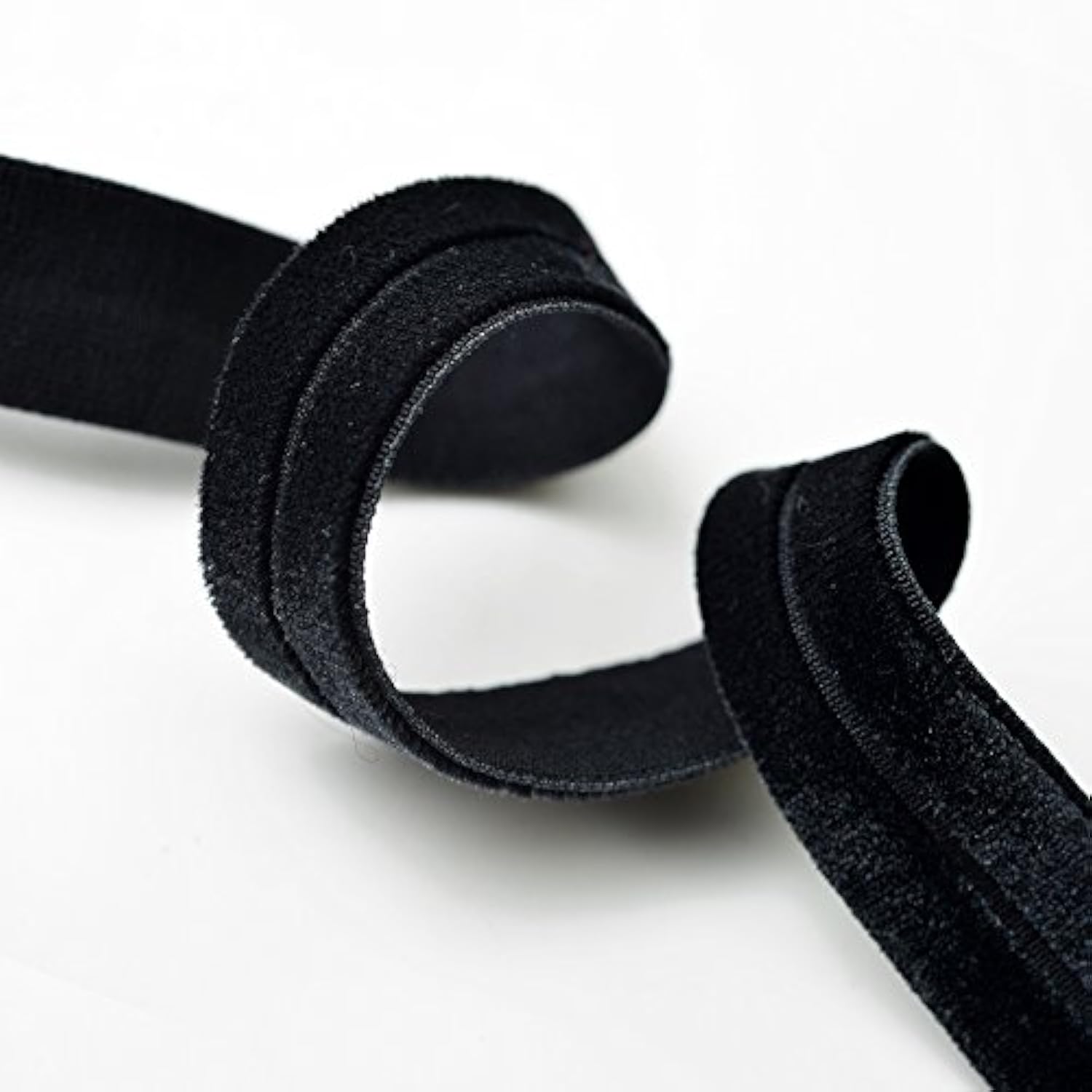 4-Yards 15Mm Fold Over Velvet Elastic Stretch Ribbon Trim, Stretch Ela