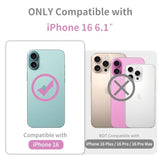 Clear Glitter iPhone 16 Case Hard Shockproof Sparkly Slim Cover for Women