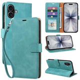 RFID Blocking for iPhone 17 Wallet Case 6.3" Card Holder Green