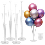 4 Sets Balloon Stand Kit For Table, Balloon Sticks With Base Birthday Graduation Party Decorations Wedding