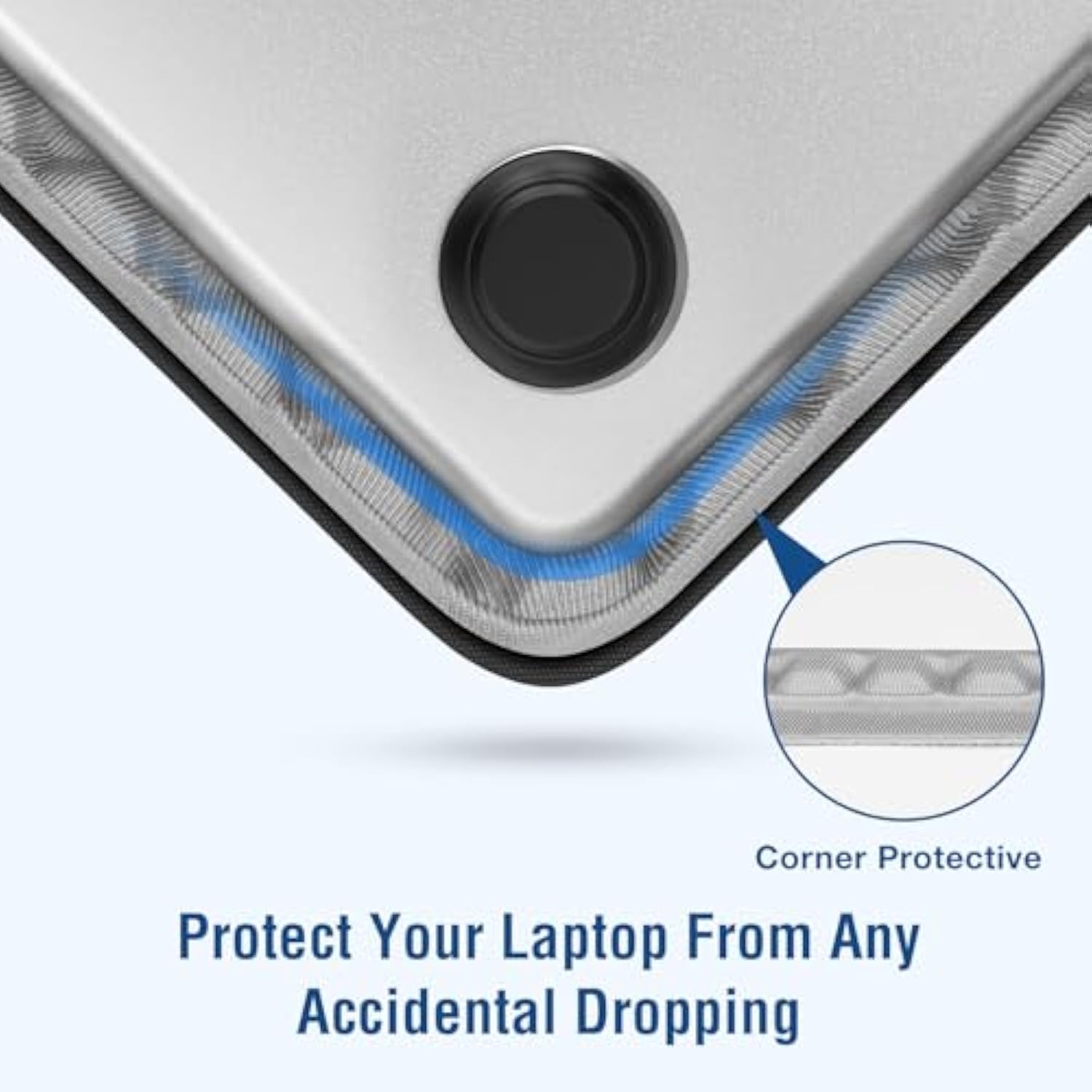 MOSISO 360 Protective Laptop Case 13.3 inch, 13-14 inch Laptop Sleeve Compatible with MacBook Air 13.6/Pro 13/Pro 14, HP Dell ASUS Lenovo, Shockproof Vertical Bag with Front Pocket&Small Case, Black