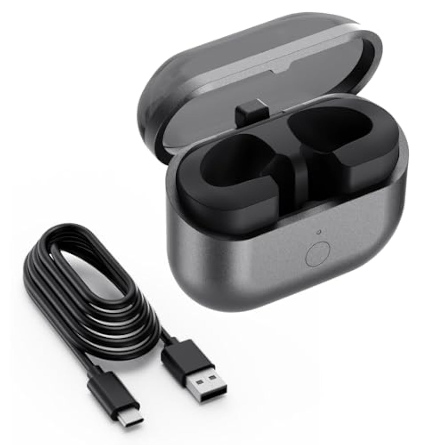 Wireless Charging Case Compatible With Samsung Galaxy Buds 3, Support Wireless And Wired Charging, Replacement Charger Case For Galaxy Buds 3 With Bluetooth Pairing Sync Button (Earbuds Not Included)