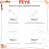 Christmas Balloon Garland Kit Gingerbread Arch Green Red Gold Candy Cane Balloons