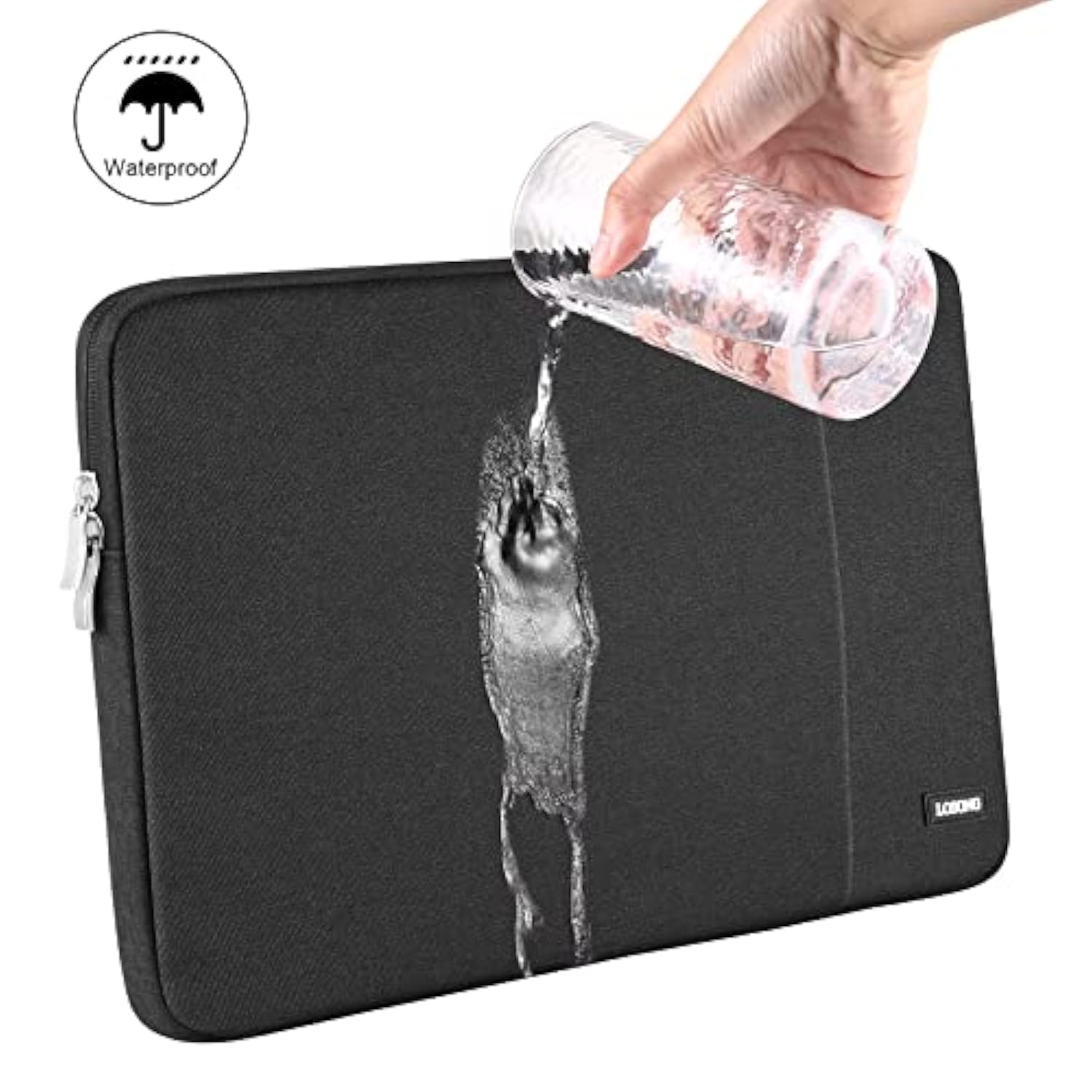 Portable Monitor Case 15.6 Inch, Protective Carrying Sleeve For Most 16.1/15.6 In Monitors, Water Resistant Portable Laptop Display Bag With Accessory Pocket, Size15.3"X9.8" Black