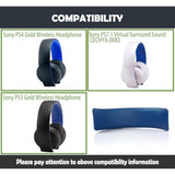 Comfortable Pu Replacement Earpads Cushion For Ps4 Gold Wireless Headphone/ Ps7.1 Virtual Surround Sound Cechya-0083/ Ps3 Gold Wireless Headphone