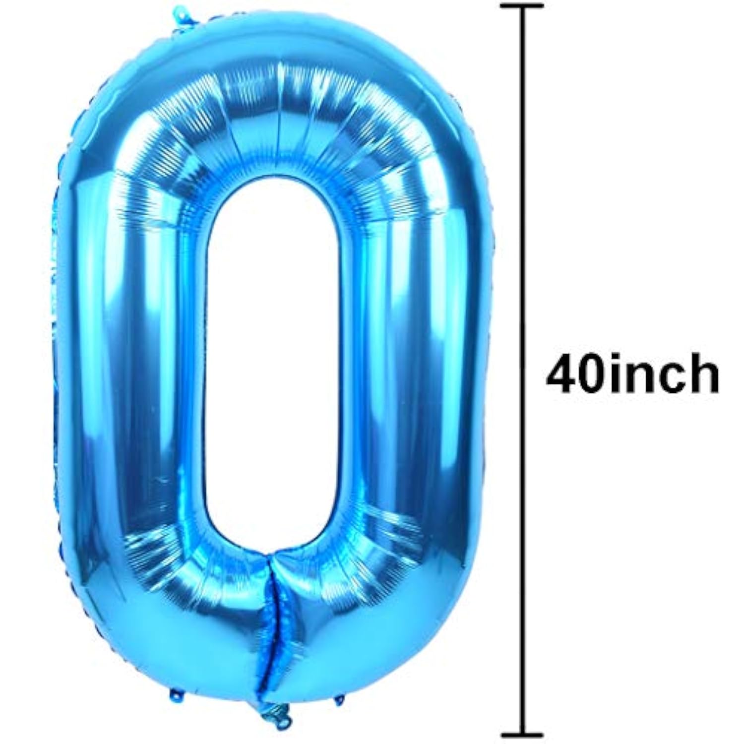 40-Inch Blue Number 10 Foil Balloon for Birthday Anniversary Graduation Decor