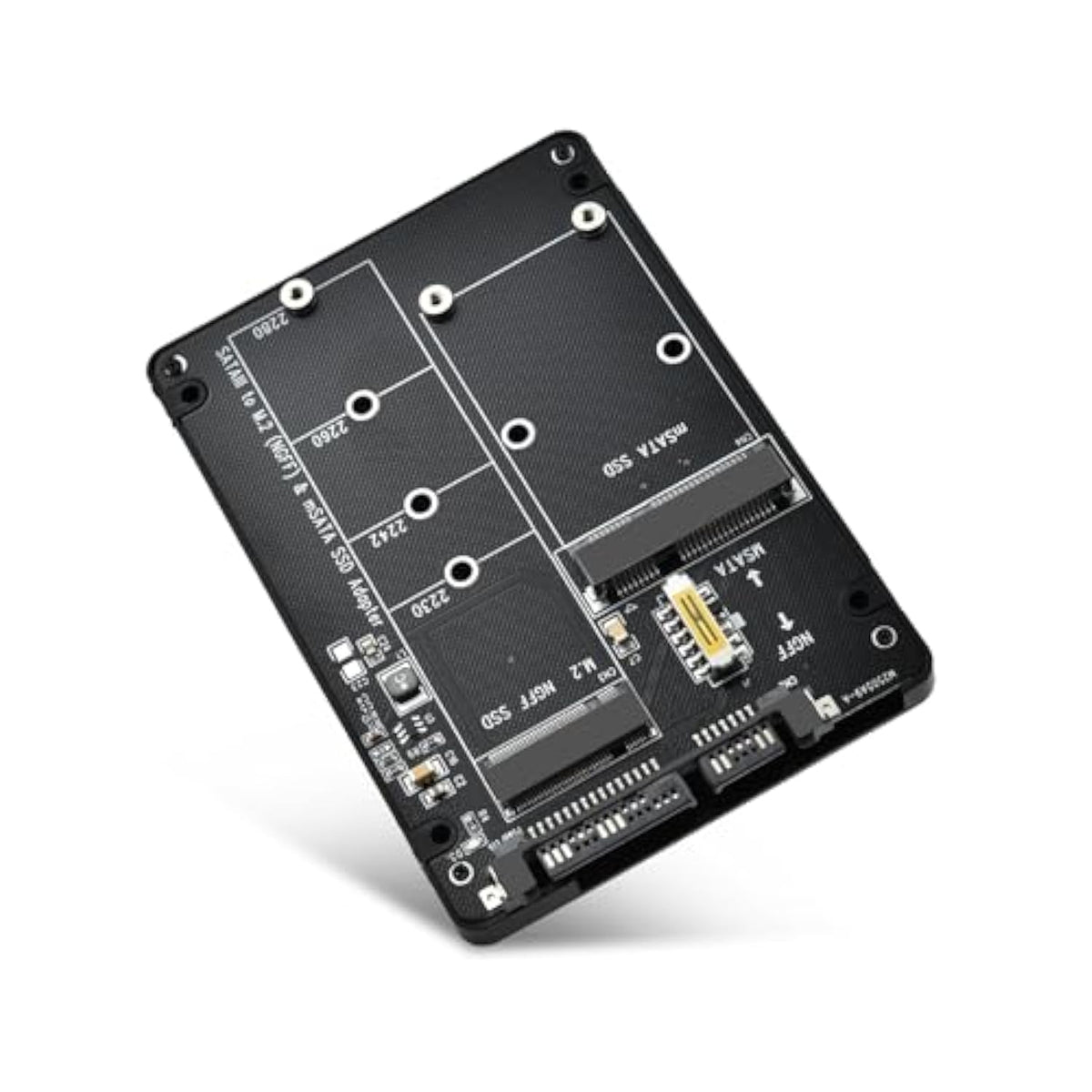 M.2 Ngff To Sata Adapter Msata And B Key/B&M Key M.2 Ngff Sdd To 2.5" Sata Iii
