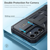 Samsung Galaxy A17/A16 Phone Case with Slide Camera Cover Black