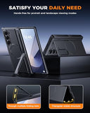 for Galaxy Z Fold 6 Case with Screen Protector [Fit for Magsafe] [Dual-Kickstand] [Hinge Protection] Full Body Shockproof Phone Cover for