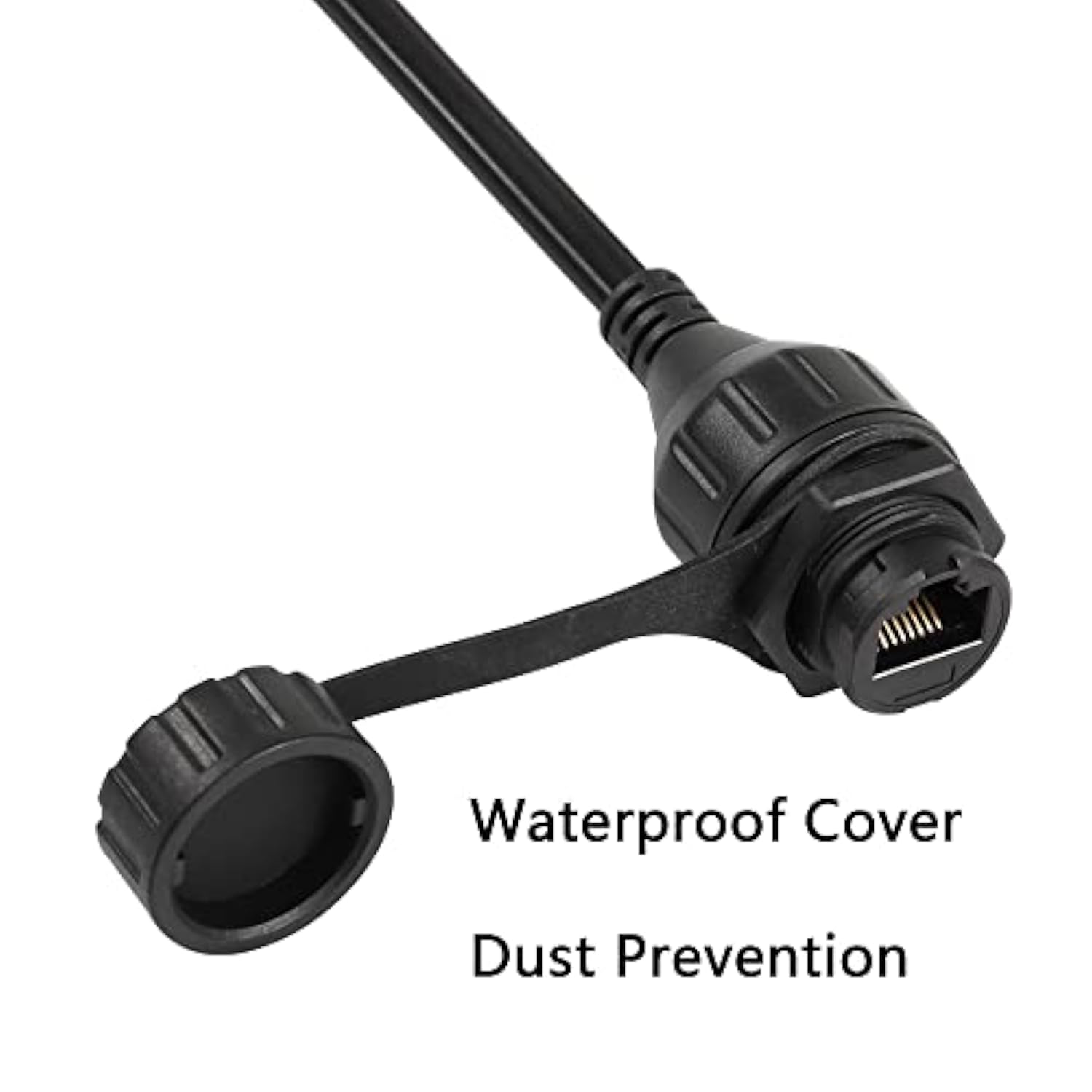 30Cm Rj45 8P8C Male To Female Cat5E Ethernet Internet Wall Panel Mount Ip67 Wa