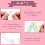 In My Double Digits Era Banner Iridescent Glitter 10th Birthday Party Decorations